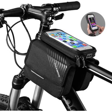 Велозапчасти: Велосипедная сумка с отделением для телефона Rock Bros