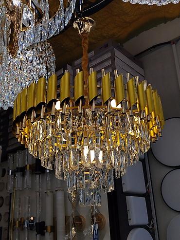 Люстры: Люстра FAN Lighting, модель 9001/1600. - Подвесная хрустальная люстра — 1