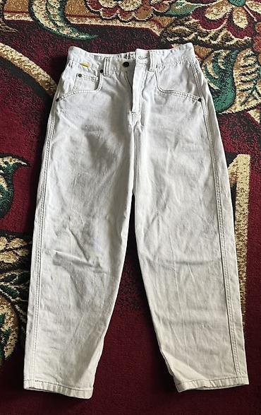 джинсы mom: Джинсы, Прямые, Dior, Средняя талия, С вышивкой, XS, M — 1