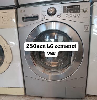 Uzunmüddətli kirayə mənzillər: Paltaryuyan maşın LG, 6 kq, İşlənmiş, Avtomat, Ünvandan götürmə, Ödənişli çatdırılma