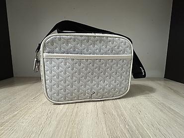Другие сумки: Сумка goyard белого цвета почти новая 2 ремешка белый и черный срочно — 1