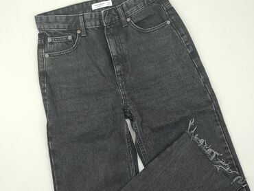 spódniczka jeansowe z haftem po obu stronach: Jeans, Pull and Bear, S (EU 36), condition - Very good