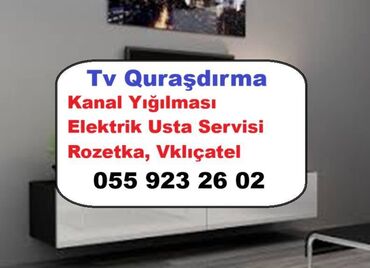 Monitorlar: Televizor Quraşdırma Xidməti. Elektrik Usta Servisi. Rozetka