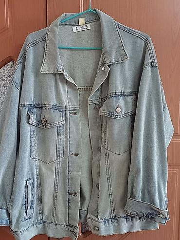 свободного: Джинсовая куртка, Свободная модель, Осень-весна, L, XL — 1