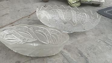 Наборы посуды: Набор винтажного гранёного стекла/хрусталя Состав: - 3 салатницы/вазы — 1