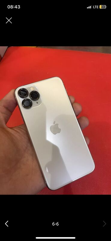 iphone 8 plus бишкек: IPhone 11 Pro, Б/у, 64 ГБ, Белый, Зарядное устройство, Чехол, 78 %