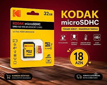 termal kamera: ✅Yadaş kartı ✅16 GB—15 azn ✅32 GB—18azn ✅64 GB—22 azn Kodak microSD — 1
