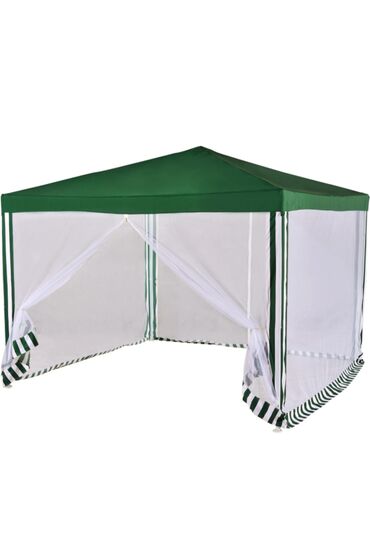 Садовые шатры: Тип: Шатер с москитной сеткой Модель: 3х3м Габариты изделия (ШхДхВ)