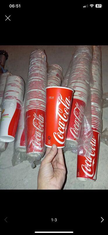 monqolustan quzu əti: Stəkanlar, rəng - Qırmızı, 1 əd, 500 ml, Azərbaycan
