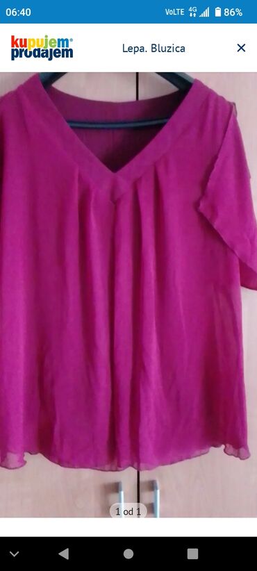 mona košulje ženske: 2XL (EU 44), Viscose, Single-colored, color - Burgundy