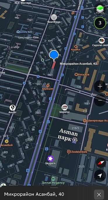 Продажа квартир: 1 комната, 43 м², Асанбай мкр Индивидуалка, 4 этаж — 4