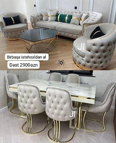 Ev üçün mebel: Yeni, Kreslolar, Masa və oturacaqlar, Divan — 1