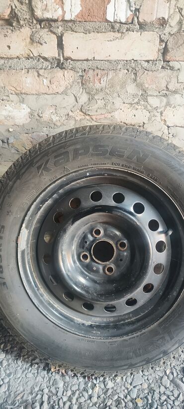 Дөңгөлөктөр монтажда: Дөңгөлөктөр монтажда 195 / 65 / R 15, Кыш, Комплект, Жеңил унаалар, Темир, тешиктери - 4