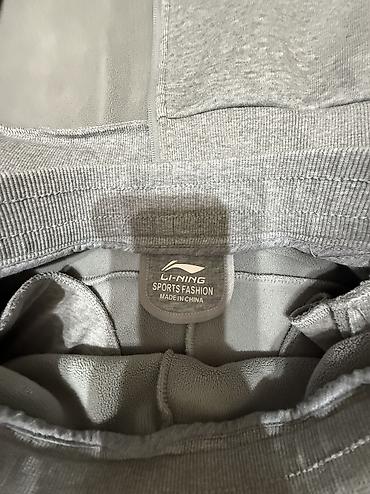 Спортивные костюмы: Мужской спортивный костюм, S, M, Lining, Б/у, цвет - Серый — 6