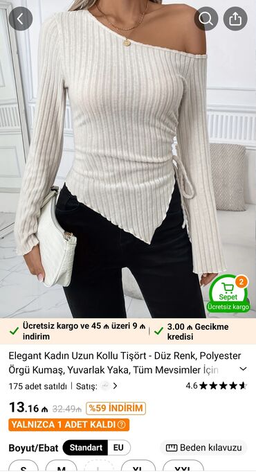 Köynək və bluzalar: Temudan alınıb heç geyinilməyib . Göndərilərkən temudan göndərilən