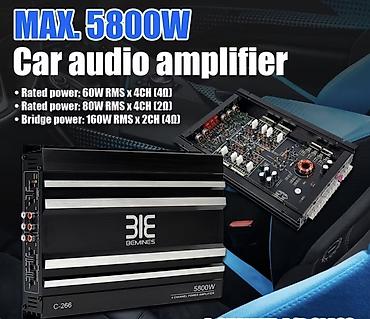 Audio: BEMINES C-266 avtomobil audio gücləndiricisi - Tip: 4 kanallı MOSFET — 4