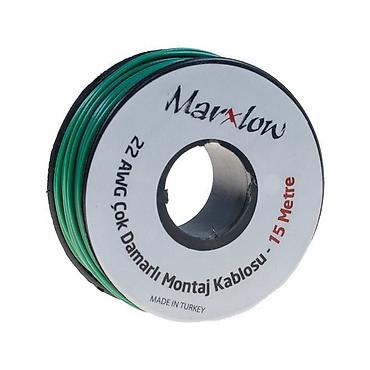 3 d qelem: Montaj Kabeli Rulonu – 22AWG, 15 metr, çox damarlı, yaşıl - — 1