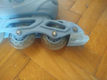 Roleri i rolšue: Podesivi roleri 36-39 plavi,tockici za rolere - ko novi Deciji — 7