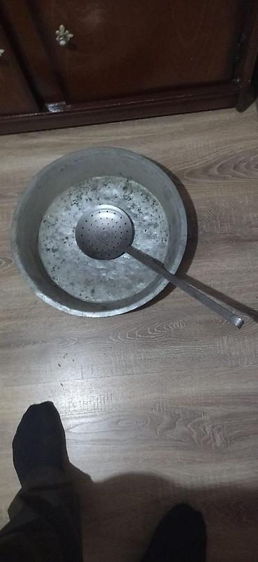 Посуда для готовки: Məhsul: Böyük mis leğən + paslanmayan mis kəpkir. Təsvir: - — 1