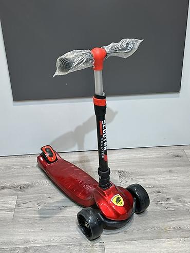 scoot: Детские трехколесные самокаты 1) Голубой 3-в-1 со съемным сиденьем - — 1