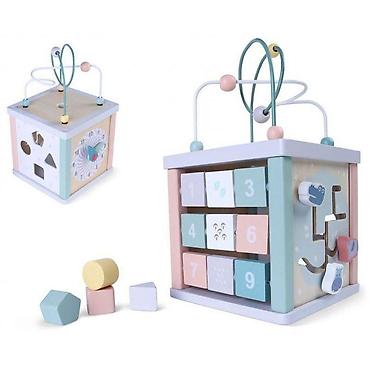 gnezdo igraonica: DRVENA KOCKA ZA RAZVIJANJE MOTORIČKIH SPOSOBNOSTI – ECO TOYS Šifra — 1