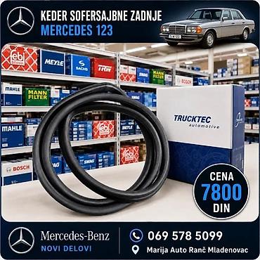 Delovi motora: GUME KEDERI PROZORA MERCEDES 123 OKO PROZORA 10M | Gume kederi — 2