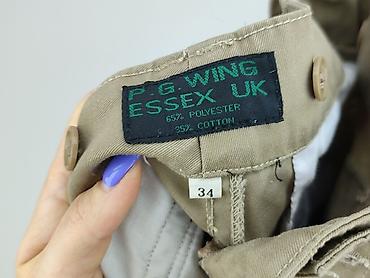 cargo pull and bear: Męskie spodnie cargo P.G. Wing Essex UK - Krój: cargo, proste nogawki — 4