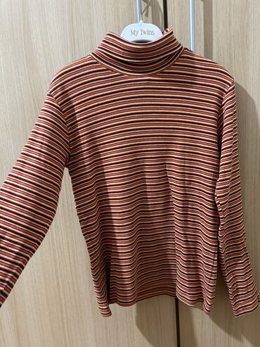 женские футболки и майки в полоску: Женский свитер XS (EU 34), S (EU 36), цвет - Оранжевый