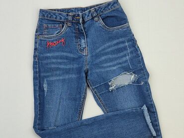 Spodnie jeansowe, 9 lat, 128/134, stan - Zadowalający