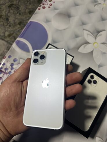 самсунг 8 с: IPhone 11 Pro, Колдонулган, 256 ГБ, Ак, Куту, 71 %