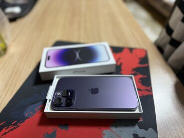 iphone 14 pro max 256 qiymeti: IPhone 14 Pro Max, 256 GB, Deep Purple, Barmaq izi, Face ID