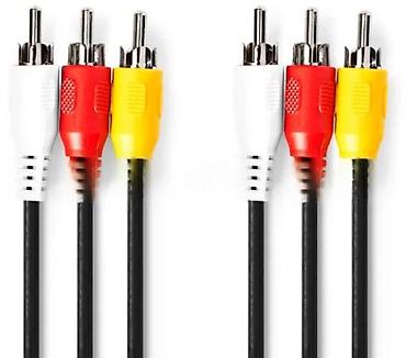 Kablovi i adapteri za kamere: Nedis Stereo Video kabl – 3x RCA (muški) na 3x RCA (muški) - Tip — 1