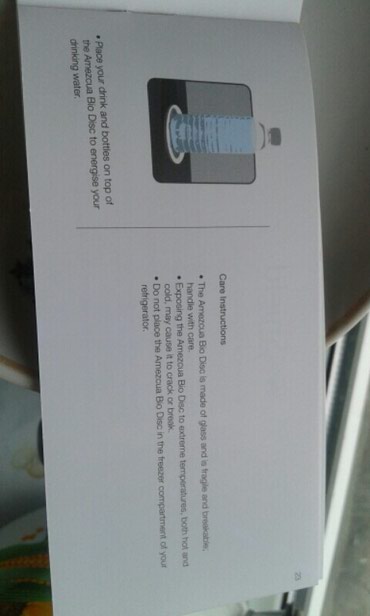 Tibbi avadanlıq: Amezcua. Bio Disc + Water Re- Defined. Made in Germany. Elde tuarax — 4