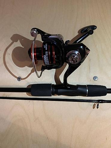 Удочки и спиннинги: Спиннинговый комплект для ловли хищника - Разборное удилище 2 секции — 6