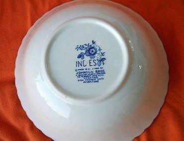 Činije: Indies Blue Johnson Brothers Ironstone Floral Swirl Englan. Old — 10