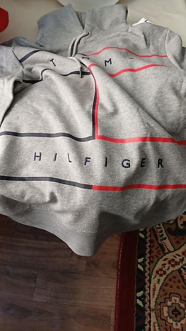 кышкы кийимдер: Эркектердин толстовкасы, M, Tommy Hilfiger, Жаңы, түсү - Боз, Акылуу жеткирүү — 2