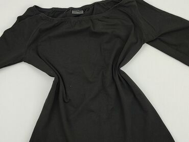 czarne bluzki ażurowe: Blouse, L (EU 40), condition - Very good