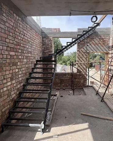 step rf3: Металлическая лестница Для дома, Бесплатный замер, Форма лестницы: Г-образная — 4