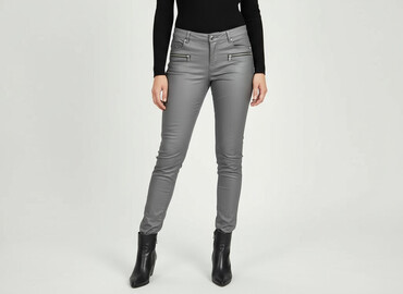 Women's Pants: Amisu, Spodnie materiałowe damskie, rozmiar L
