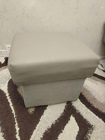 puf vazol: Bərk oturacaq/qutu tipli puf - Növ: kvadrat puf-oturacaq - Rəng: açıq — 1