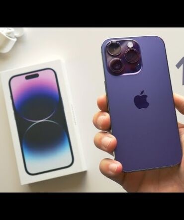 Apple iPhone: IPhone 14 Pro, Колдонулган, 256 ГБ, Заряддоочу түзүлүш, Коргоочу айнек, Каптама, 86 %