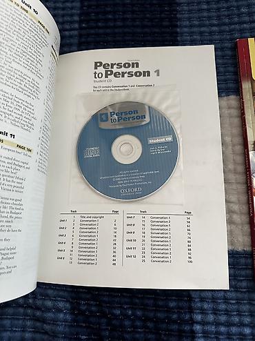 диск: Person to Person 1 и 2, Oxford, оригинал, с CD —— Student Book 1 и 2 — 3