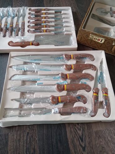 cib bıçaqları: Bıçaq dəsti + servis alətləri. İstehsalçı: Almaniya. Material