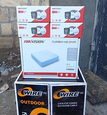 cabel: Hikvision 4’lü Set – Cəmi 299 AZN! 🎥 Hər şey daxildir — kamera, DVR — 1
