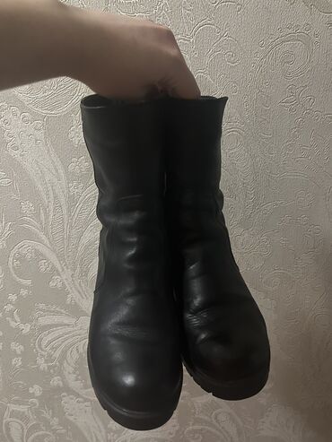 обувь женская зима: Сапоги, 39, цвет - Черный