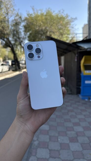 Apple iPhone: IPhone 14 Pro Max, Колдонулган, 256 ГБ, Ак, 79 %