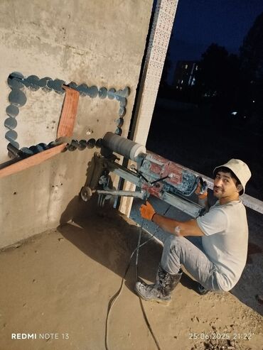 Beton işləri: Beton kəsmə beton deşmə xidməti Karot - HILTI DD 200 / 350 ilə 25 ° — 15