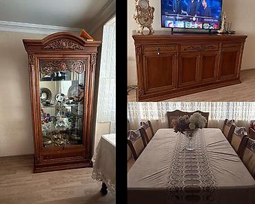 Qonaq dəsti 400azn qorka komod və stol 8 oturacaqla birlikdə ünvan