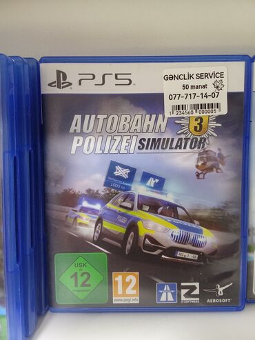 PS5 (Sony PlayStation 5): PS5 üçün "Autobahn Polizei Simulator 3" oyunu. Bu, sizə Almaniya