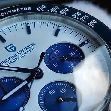 Ručni satovi: PAGANI DESIGN PD-1701 -Plava- Omega Speedmaster Moonwatch Potpuno nov — 12